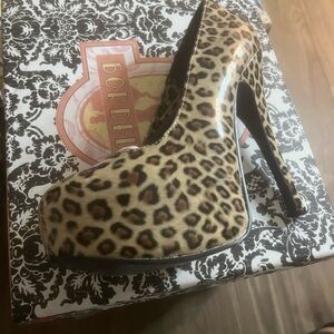 Bordello Wild Leopard Heels